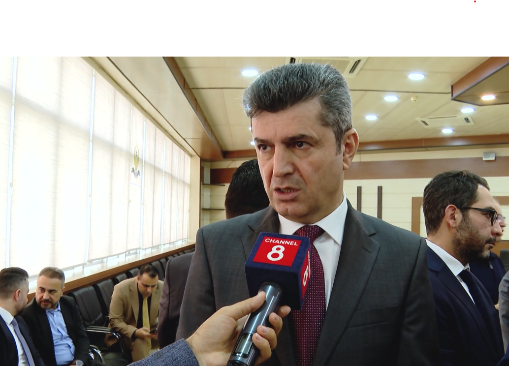 Duhok Governor Ali Tatar speaks to Channel 8 on October 29, 2026. Photo: Channel8